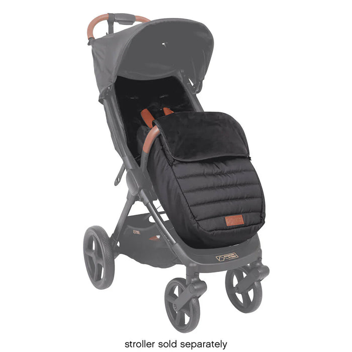 Black quilted stroller footmuff for Nano Urban baby strollers from Toshi Baby