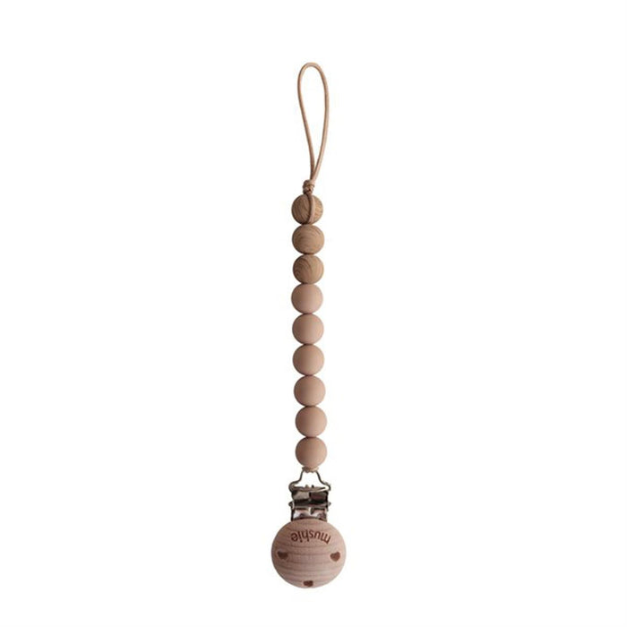 Mushie Eva Pacifier Clip - Tiny Tots Baby Store