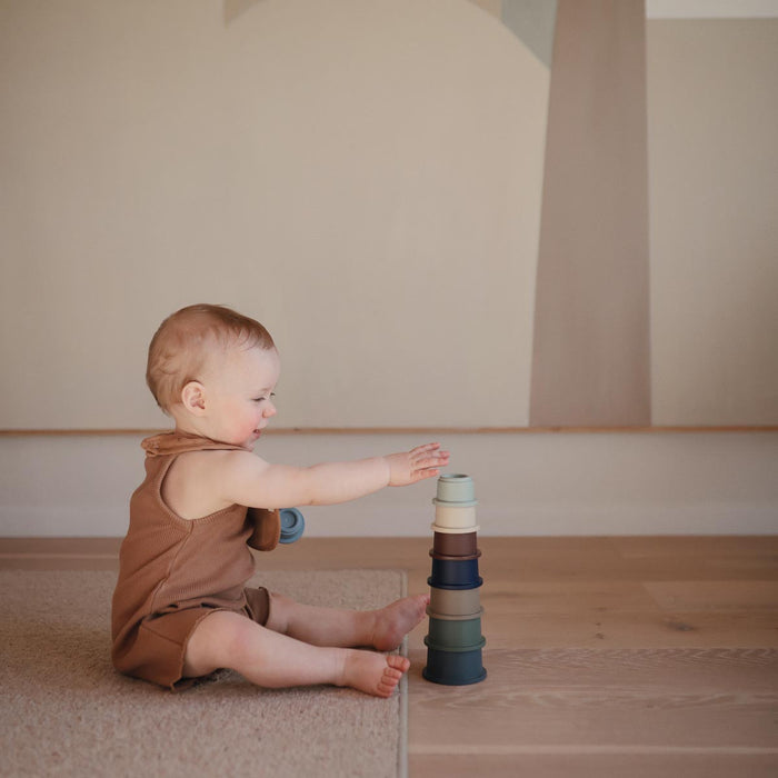 Mushie Stacking Cups - Tiny Tots Baby Store