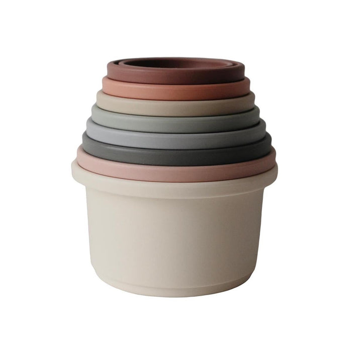 Mushie Stacking Cups - Tiny Tots Baby Store