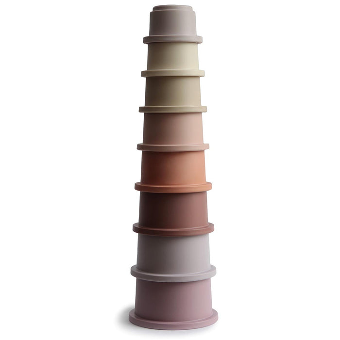 Mushie Stacking Cups - Tiny Tots Baby Store