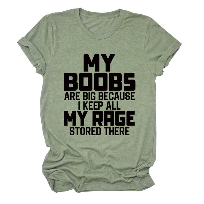Olive green (black font) / S
