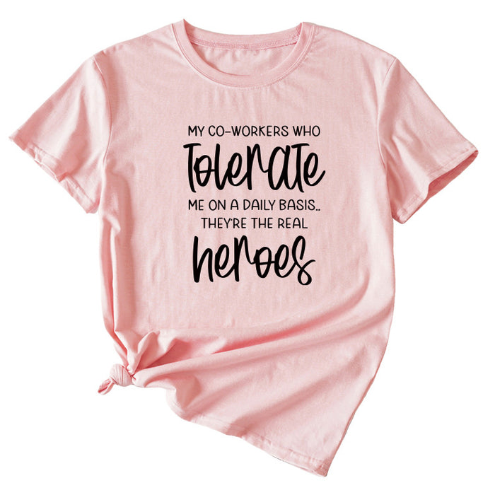 Pink (black font) / S