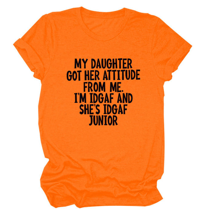 Orange (black font) / S