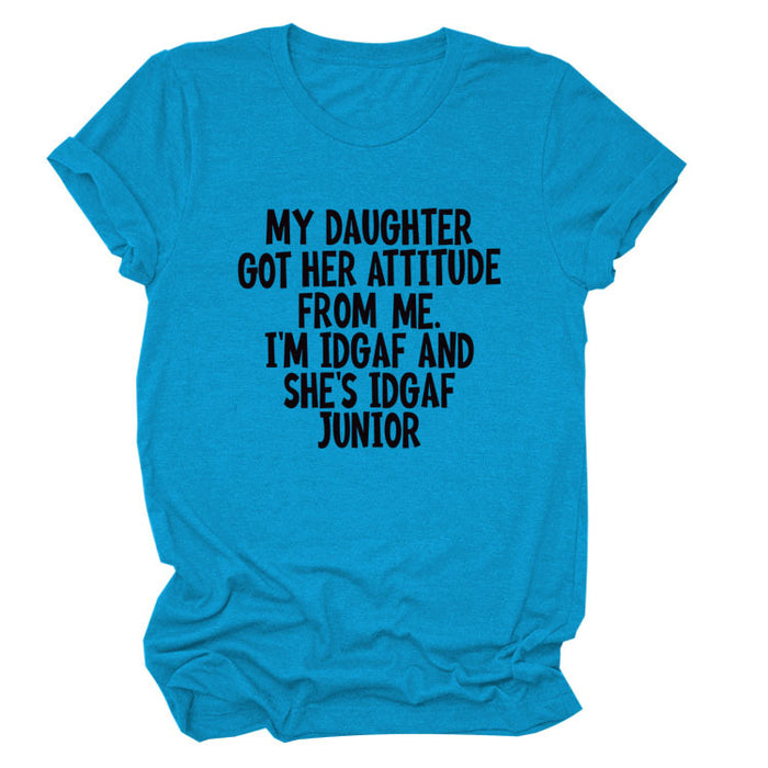Lake blue (black font) / S