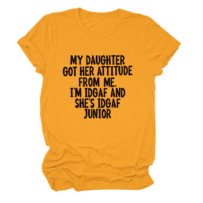 Mustard yellow (black font) / S