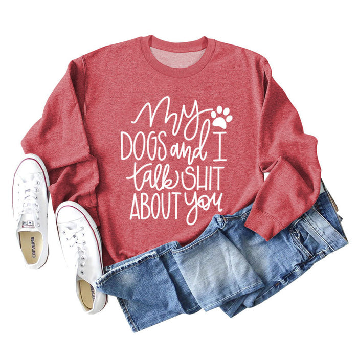 Red sweater (white font) / S