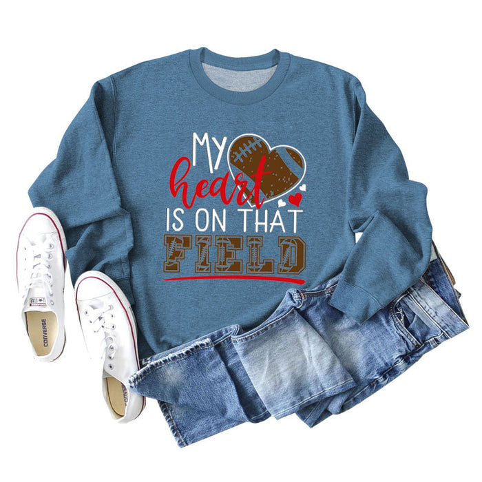 Blue sweater (white color picture) / S