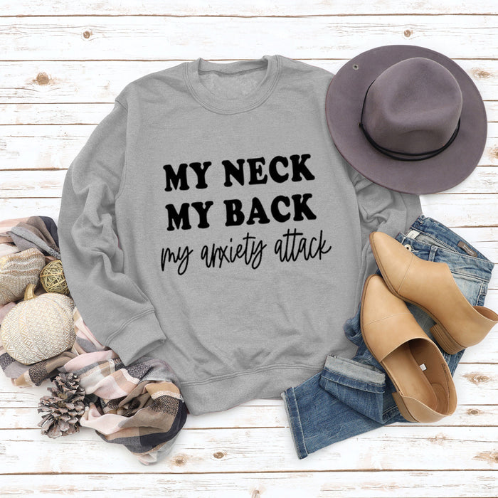 Grey sweater (black font) / S