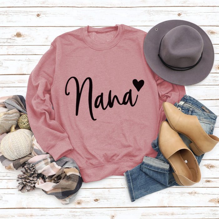 Rose gold sweater (black font) / S