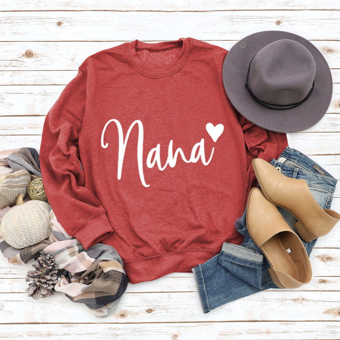 Red sweater (white font) / S