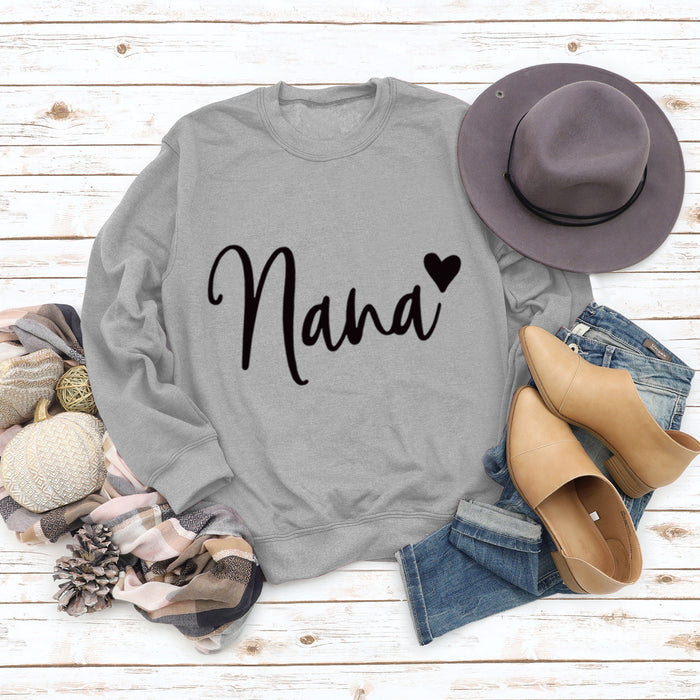 Gray sweater (black font) / S