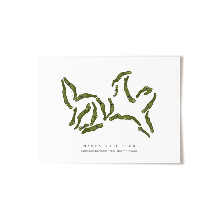 Nanea Golf Club | Golf Course Print | Unframed
