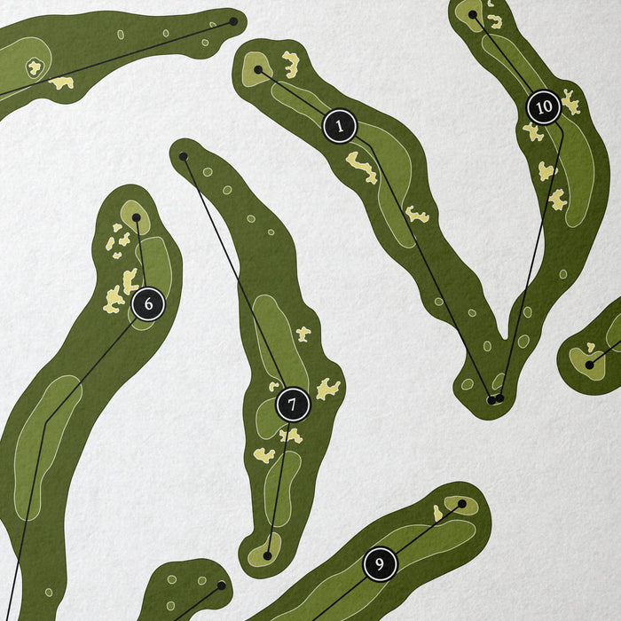 Nanea Golf Club | Golf Course Print | Close Up