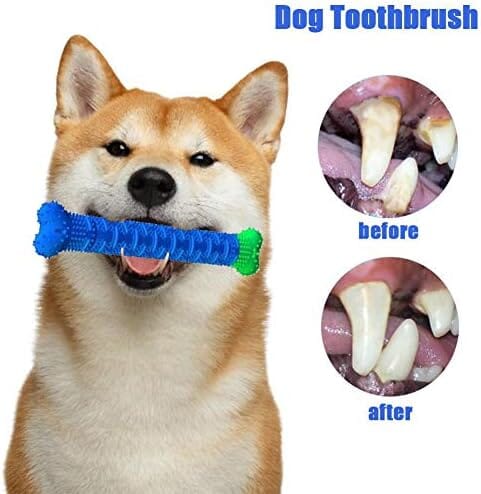 Natural Rubber Bite Resistant Dog Toothbrush Toy Toothbrush Pet Clever