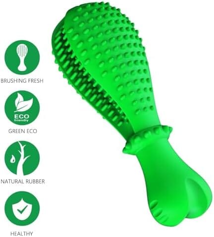 Natural Rubber Tough Hard Dog Interactive Toys Toothbrush for Training and Dental Care Toothbrush Pet Clever
