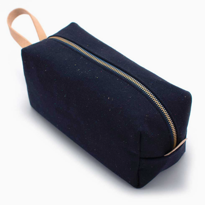 Navy Fleck Travel Kit