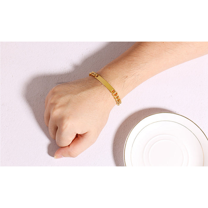 NEHZUS Couples Customize Bracelets Stainless Steel Personalize Jewelry Gift Ideas