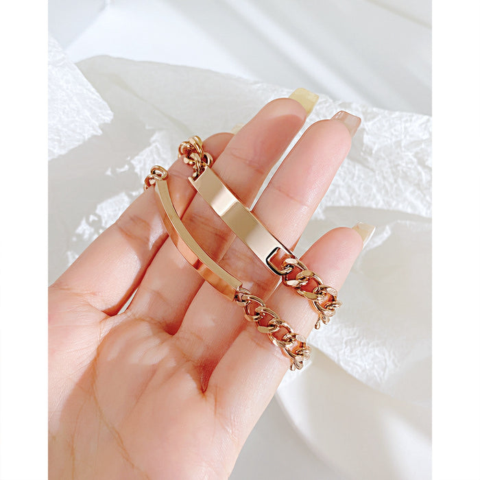 NEHZUS Couples Customize Bracelets Stainless Steel Personalize Jewelry Gift Ideas