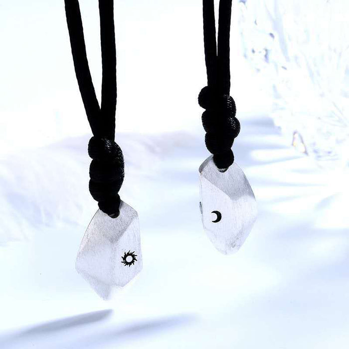 NEHZUS Couples Necklaces,Magnetic Wishing Stones Pendants Necklace for Couple,Jewelry Gift Diea