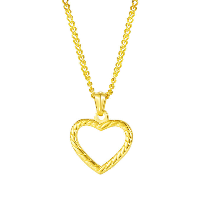 NEHZUS Love Pendant Fashionable And Versatile Stainless Steel Ladies Necklace