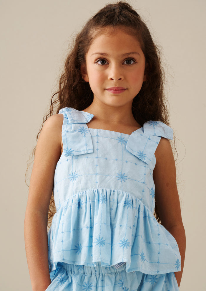 Nellie Tie Detail Embroidered Cami