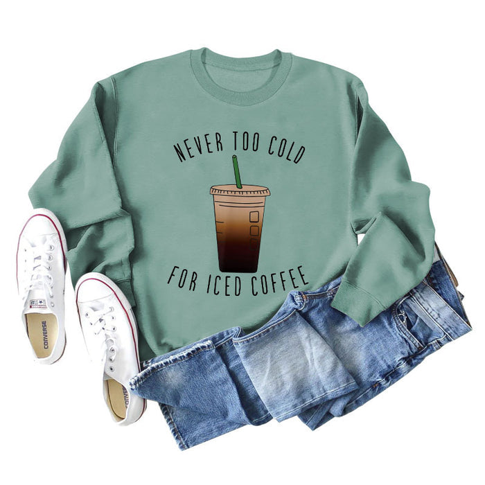 Light green sweater (black word color picture) / S