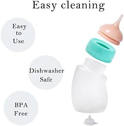 Newborn Animals Milk Bottles for Nursing with Replacement Nipples, Pet Feeder Set (1 Bottle+S/M/L Nipple+1 Syringe) Dog Bowls & Feeders Pet Clever