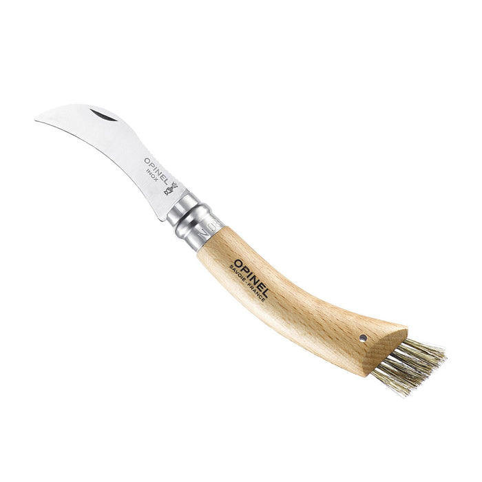 No. 08 Stainless Steel Mushroom Knife w/ Brush