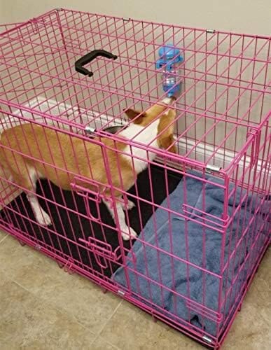 No Drip Dog Kennel Water Bottle Dispenser for Crate Dog Bowls & Feeders Pet Clever