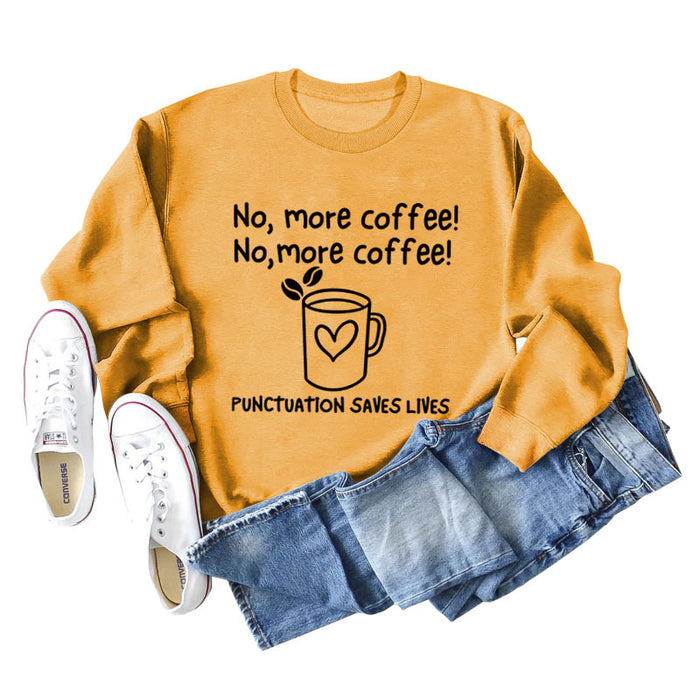 Yellow sweater (black font) / S