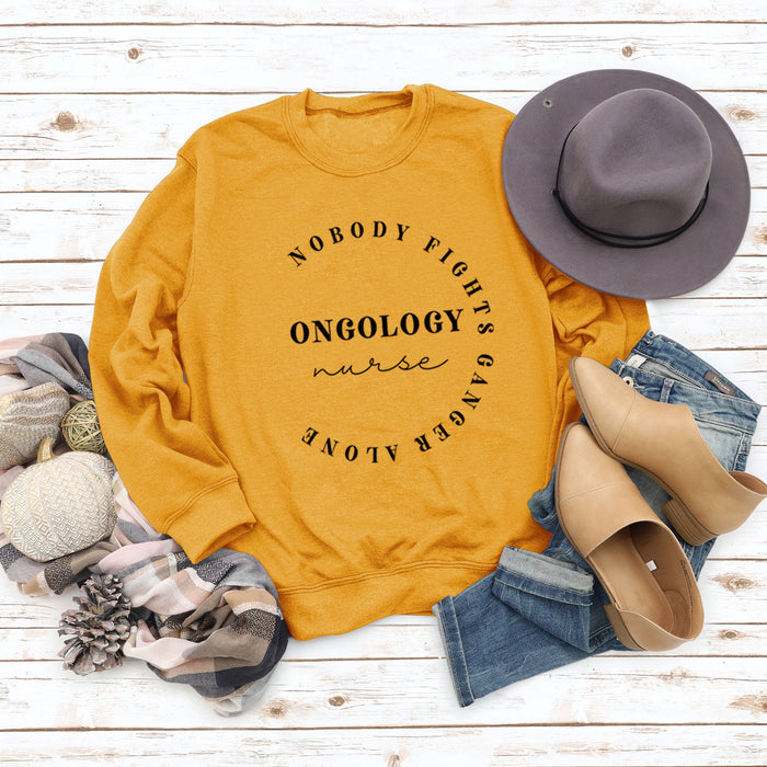 Yellow sweater (black font) / S