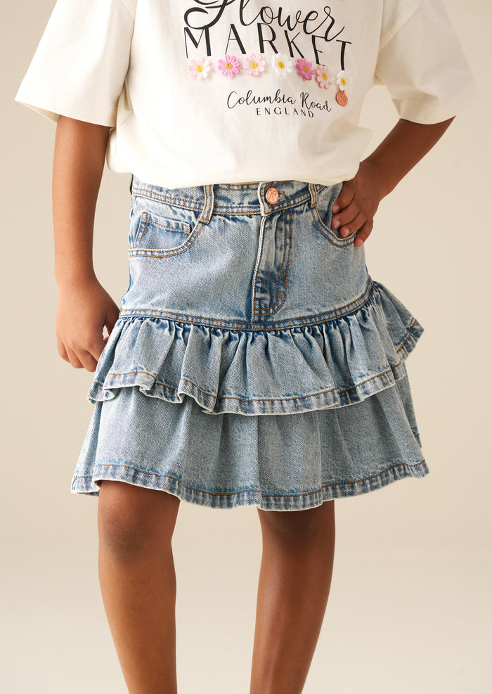 Noemie Rara Denim Mini Skirt