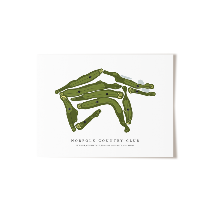 Norfolk Country Club | Golf Course Print | Unframed