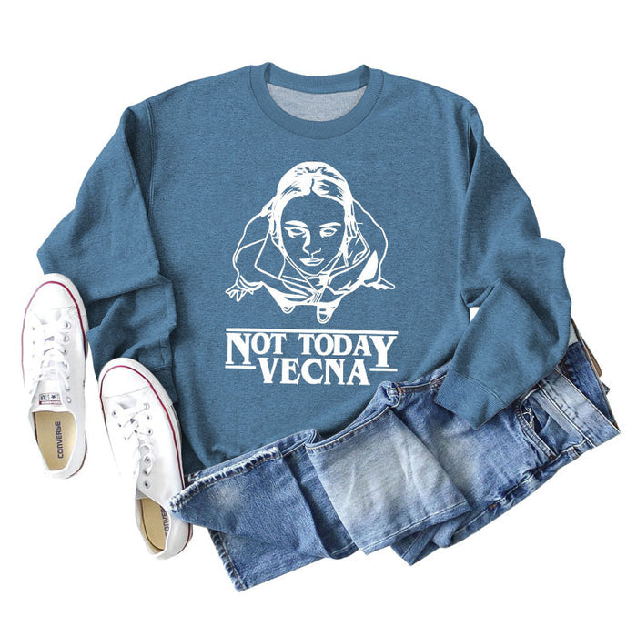 Blue sweater (white color picture) / S