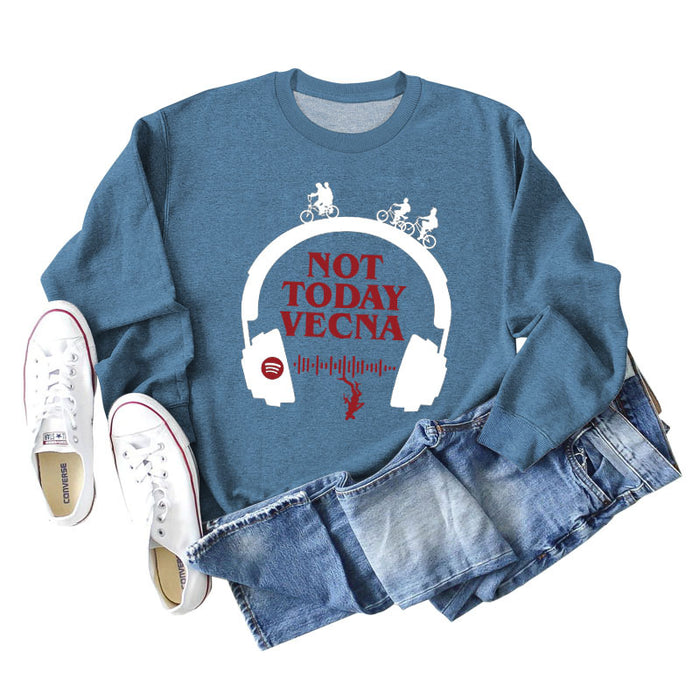 Blue sweater (white color picture) / S
