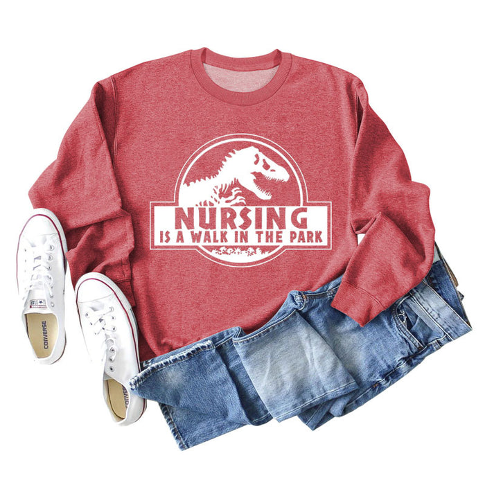 Red sweater (white font) / S