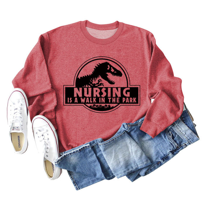 Red sweater (black font) / S