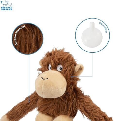O-Hug-Atan Interactive Squeaky Dog Plush Toy Toys Pet Clever