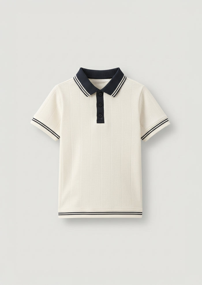 Oakley Rib Navy Contrast Polo