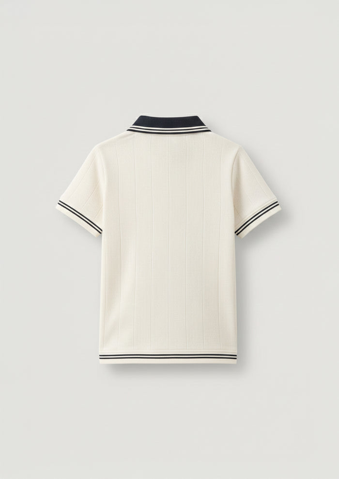 Oakley Rib Navy Contrast Polo