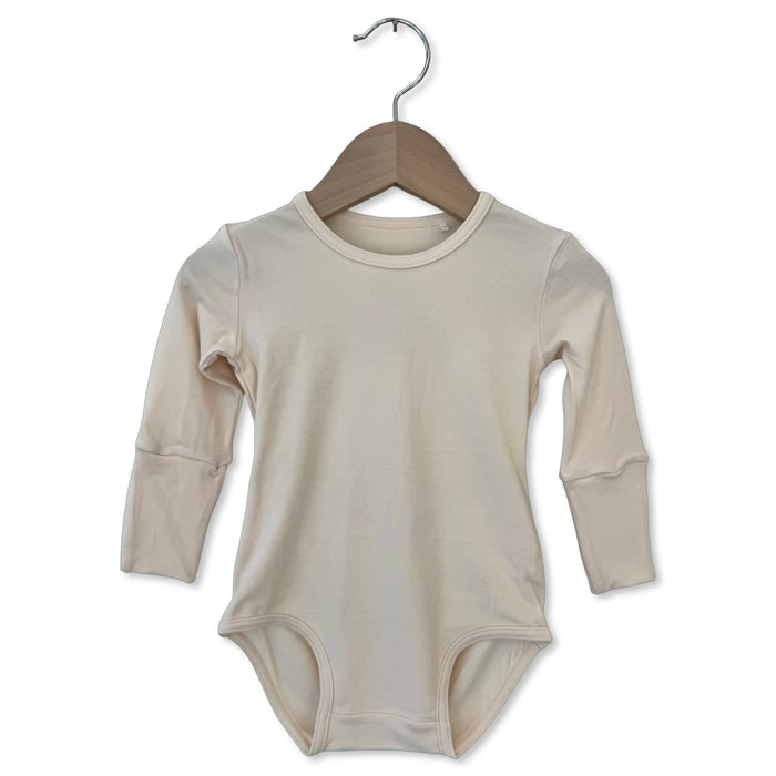 Oatmilk Snuggle Bug Long Sleeve Bodysuit