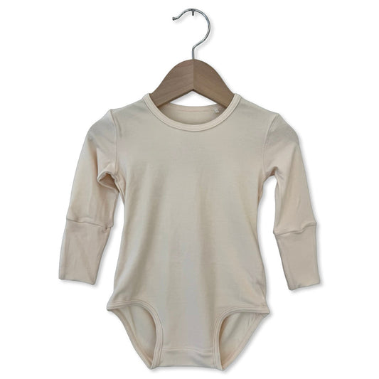 Oatmilk Snuggle Bug Long Sleeve Bodysuit