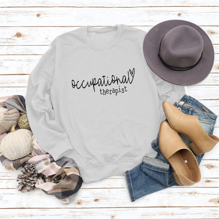 OCCUPATIONAL CREW NECK FASHION LETTERS OVERSIZE SWEATSHIRT LOOSE WOMEN'S LONG SLEEVES