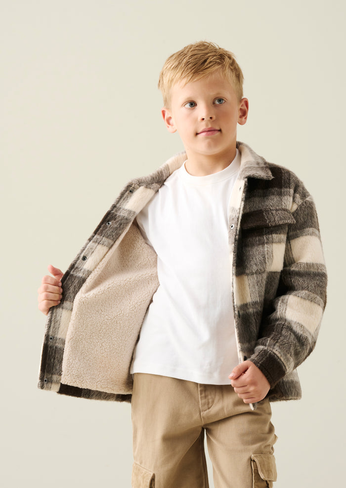 Odin Brushed Check Fleece Lined Jacket