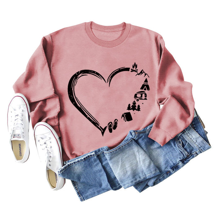 Rose gold sweater (black font) / S