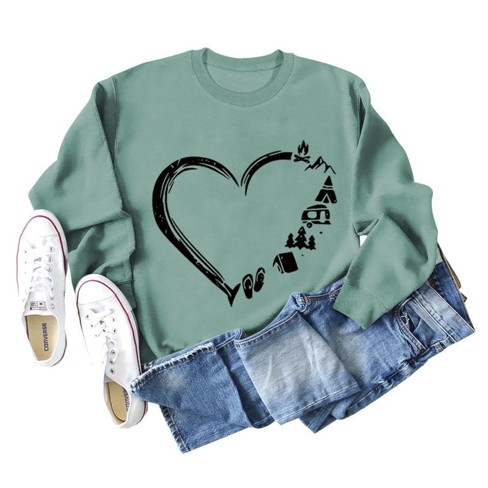Light green sweater (black font) / S