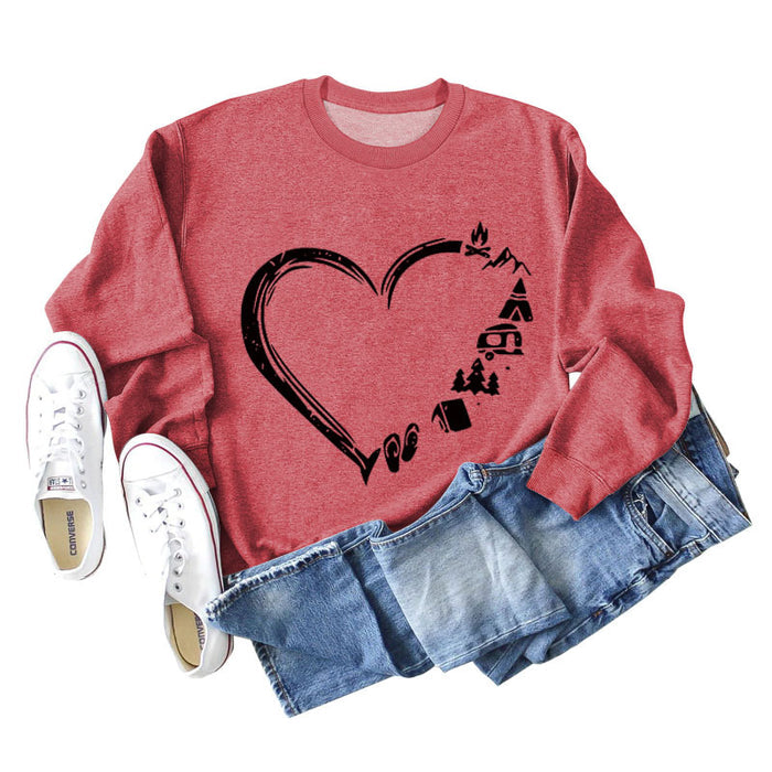 Red sweater (black font) / S