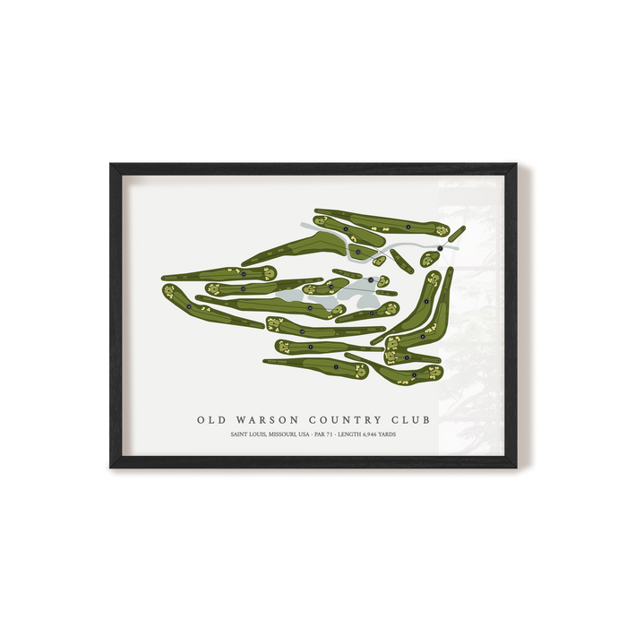 Old Warson Country Club | Golf Course Print | Black+Frame