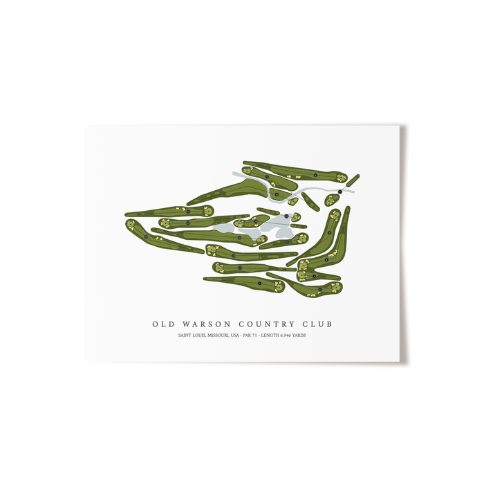 Old Warson Country Club | Golf Course Print | Unframed